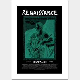 renaissance commander 2 green white Posters and Art